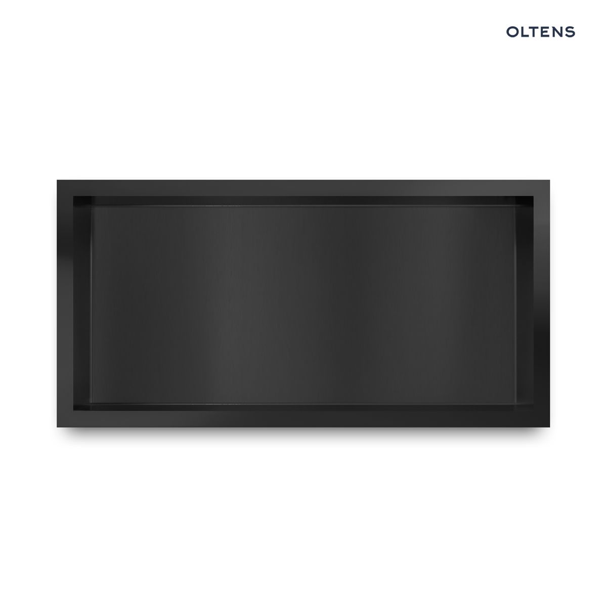 97001300 Oltens Grotta półka wnękowa 30x60x10 cm czarny mat 97001300 - obrazek 1