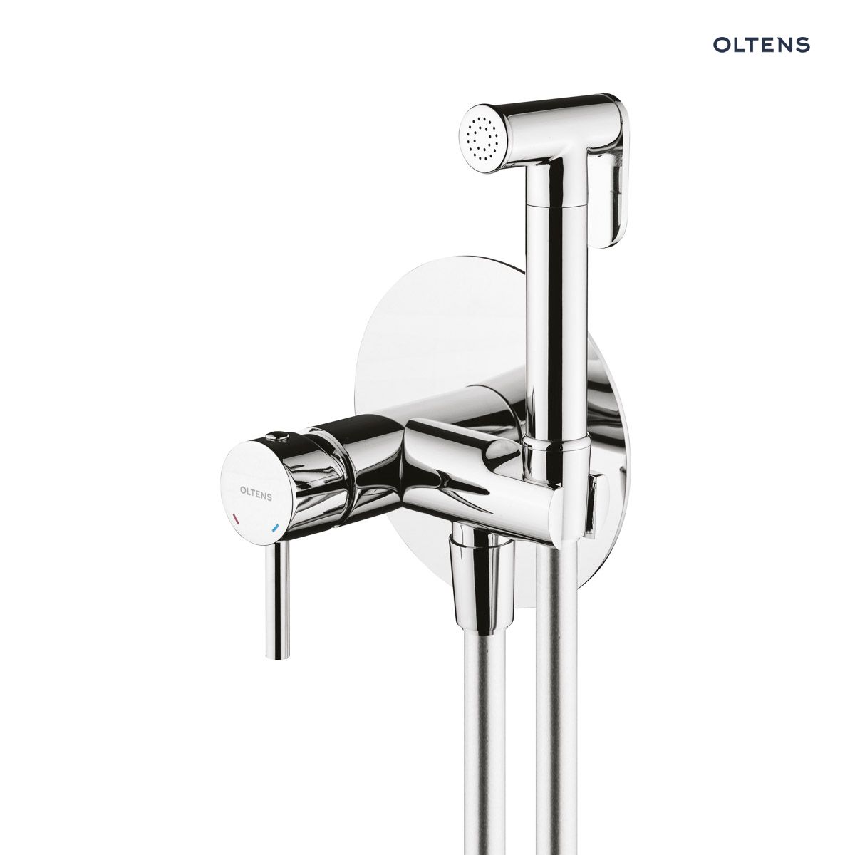 baterie-004 Oltens Molle bateria bidetowa podtynkowa ze słuchawką prysznicową chrom 31100100 - obrazek 1