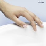 Oltens Vernal umywalka 56x45 cm wisząca z powłoką SmartClean biała 41502000 - obrazek 2