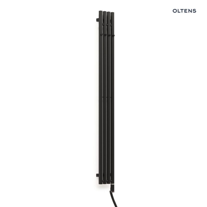 Oltens Stang S (e) grzejnik łazienkowy 180x18 cm czarny mat 55125300