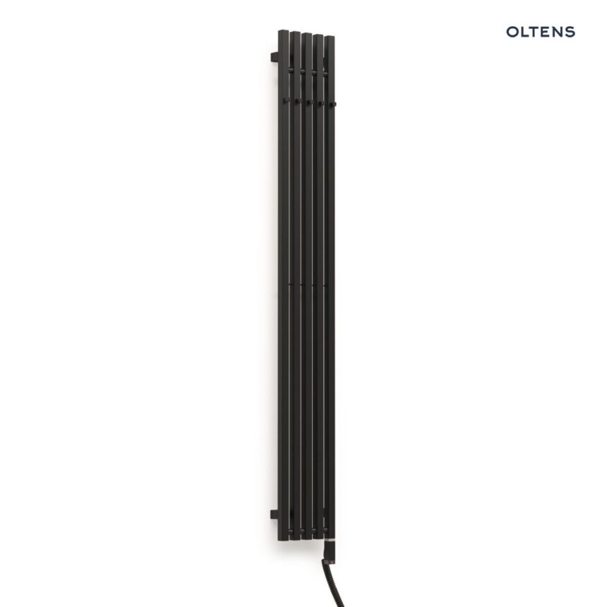 Oltens Stang S (e) grzejnik łazienkowy 180x23 cm czarny mat 55126300