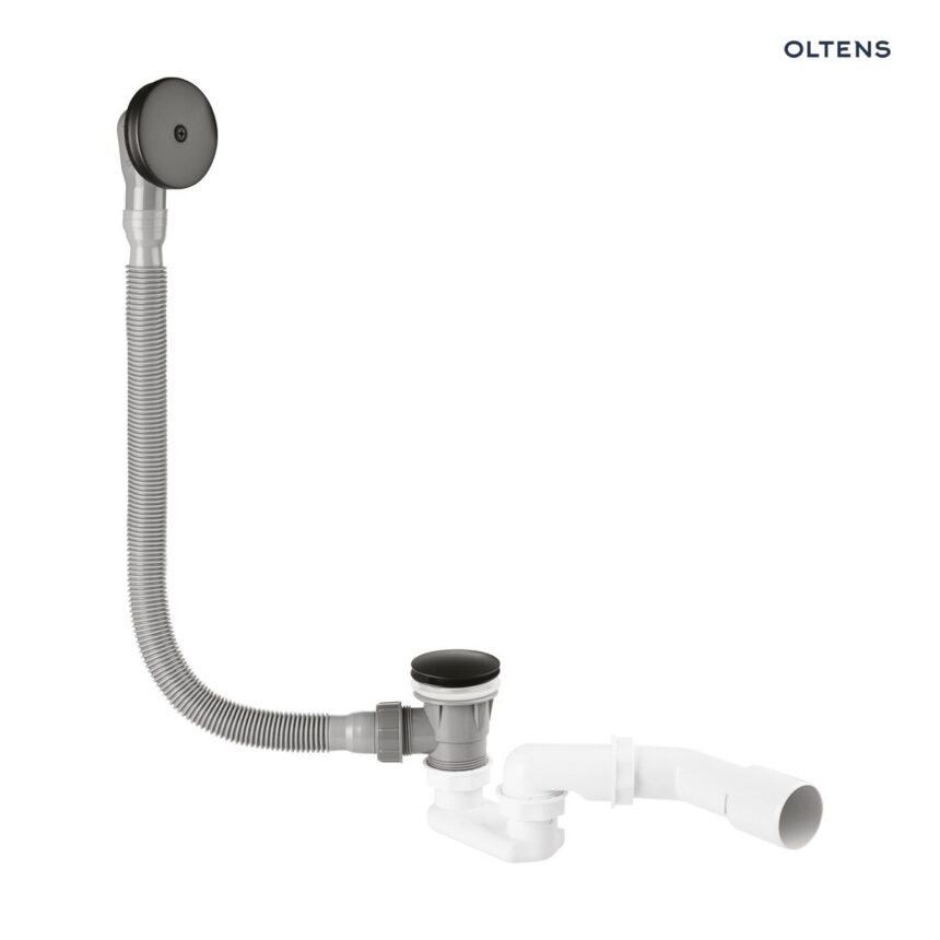 Oltens Anker syfon do wanny czarny mat 03003300