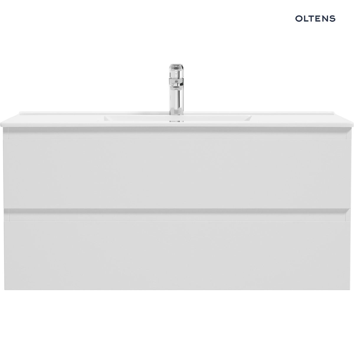 vernal-100-szafka-front-biel Oltens Vernal umywalka z szafką 100 cm biała 68004000 - obrazek 1