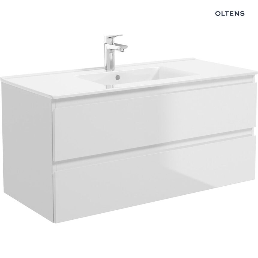 Oltens Vernal umywalka 100x46 cm meblowa prostokątna biała 41207000