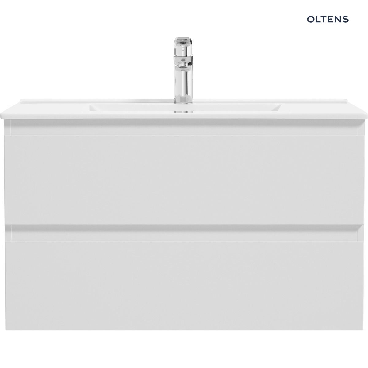 vernal-80-szafka-front-biel Oltens Vernal umywalka z szafką 80 cm biała 68003000 - obrazek 1