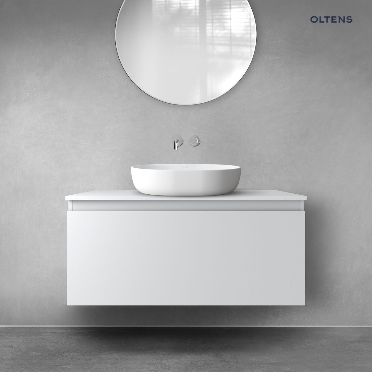 vvernal-100-1s-stone-blat-stone Oltens Vernal szafka 100 cm podumywalkowa wisząca szary mat 60015700 - obrazek 1