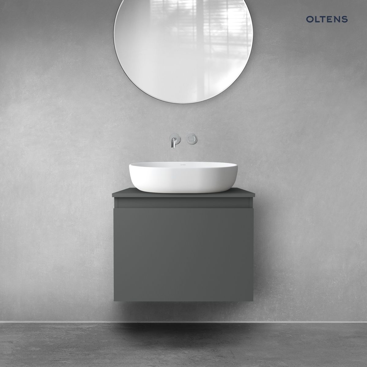 vvernal-60-1s-anthracite-blat-anthracite Oltens Vernal szafka 60 cm podumywalkowa wisząca grafit mat 60013400 - obrazek 1