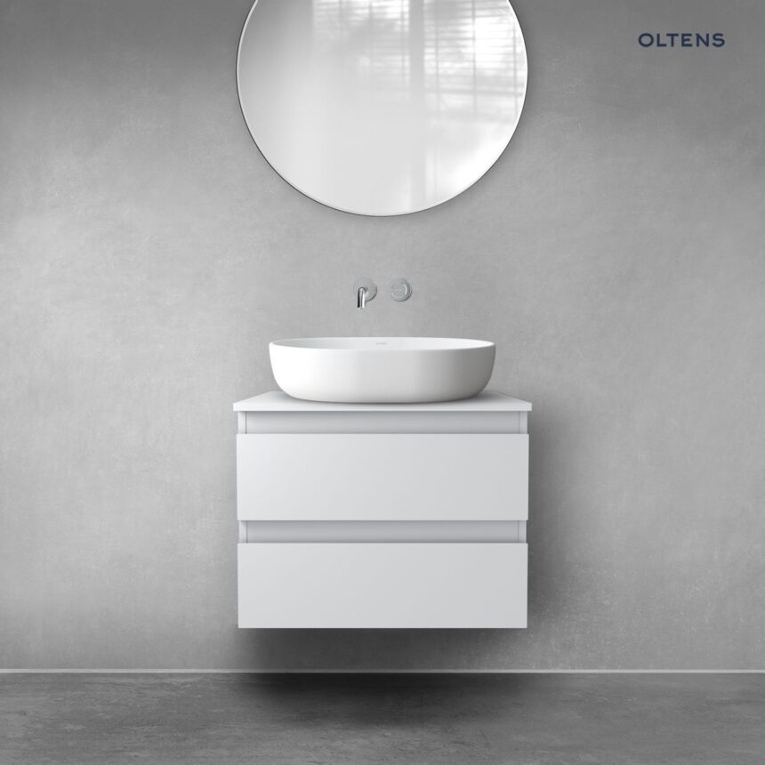 Oltens Vernal szafka 60 cm podumywalkowa wisząca szary mat 60000700