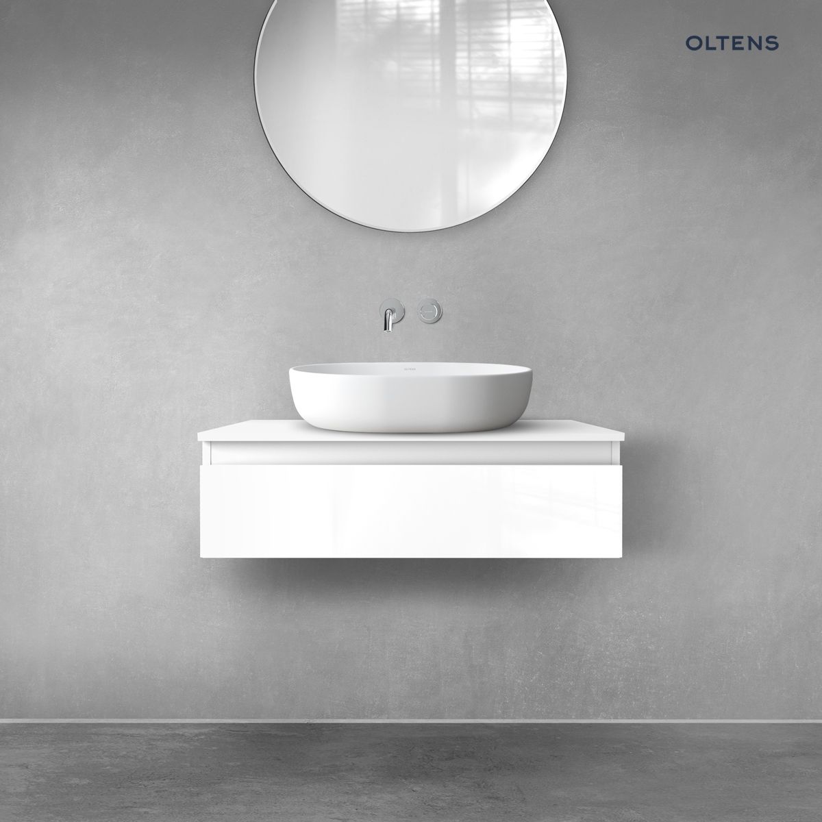 vvernal-80-1s-slim-white-blat-white Oltens Vernal szafka 80 cm podumywalkowa wisząca biały połysk 60010000 - obrazek 1